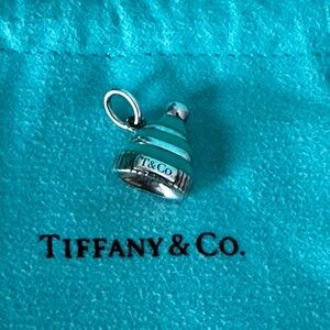 Tiffany & Co Retired Beanie Silver and Enamal Charm